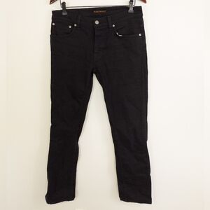 Nudie Jeans Grim Tim Dry Everblack Jeans Black Size 32